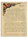 Hunter S. Thompson Letter Signed -- ''...my pendulum has swung toward the sun, and now I fear the inevitable plunge toward darkness. Maybe I will go off a cliff on the cycle...''